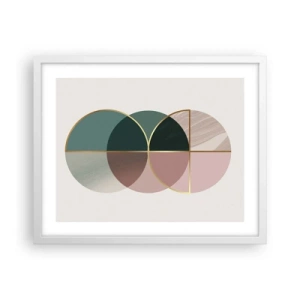 Poster in einem weißen Rahmen - Ein Rad hinter dem anderen… - 50x40 cm