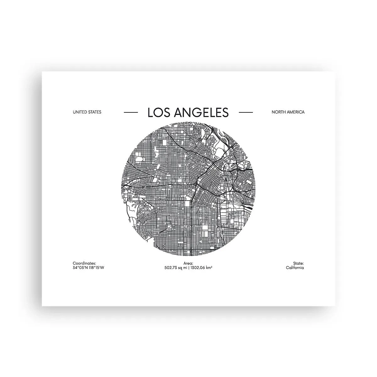 Poster - Anatomie von Los Angeles - 50x40 cm