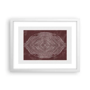 Poster in einem weißen Rahmen - Der Raum spricht - 40x30 cm