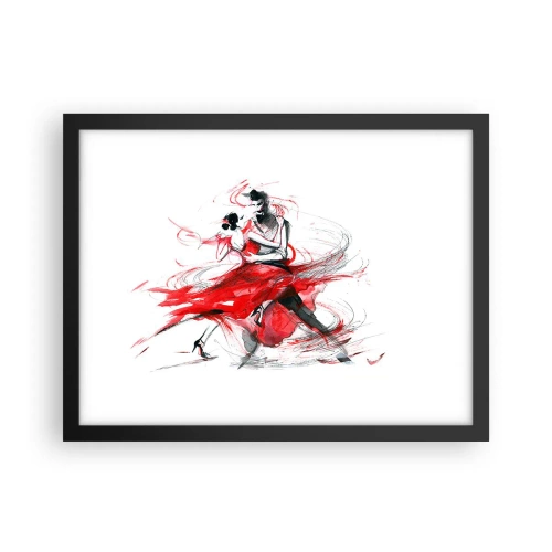Poster in einem schwarzem Rahmen - Tango – der Rhythmus der Leidenschaft - 40x30 cm