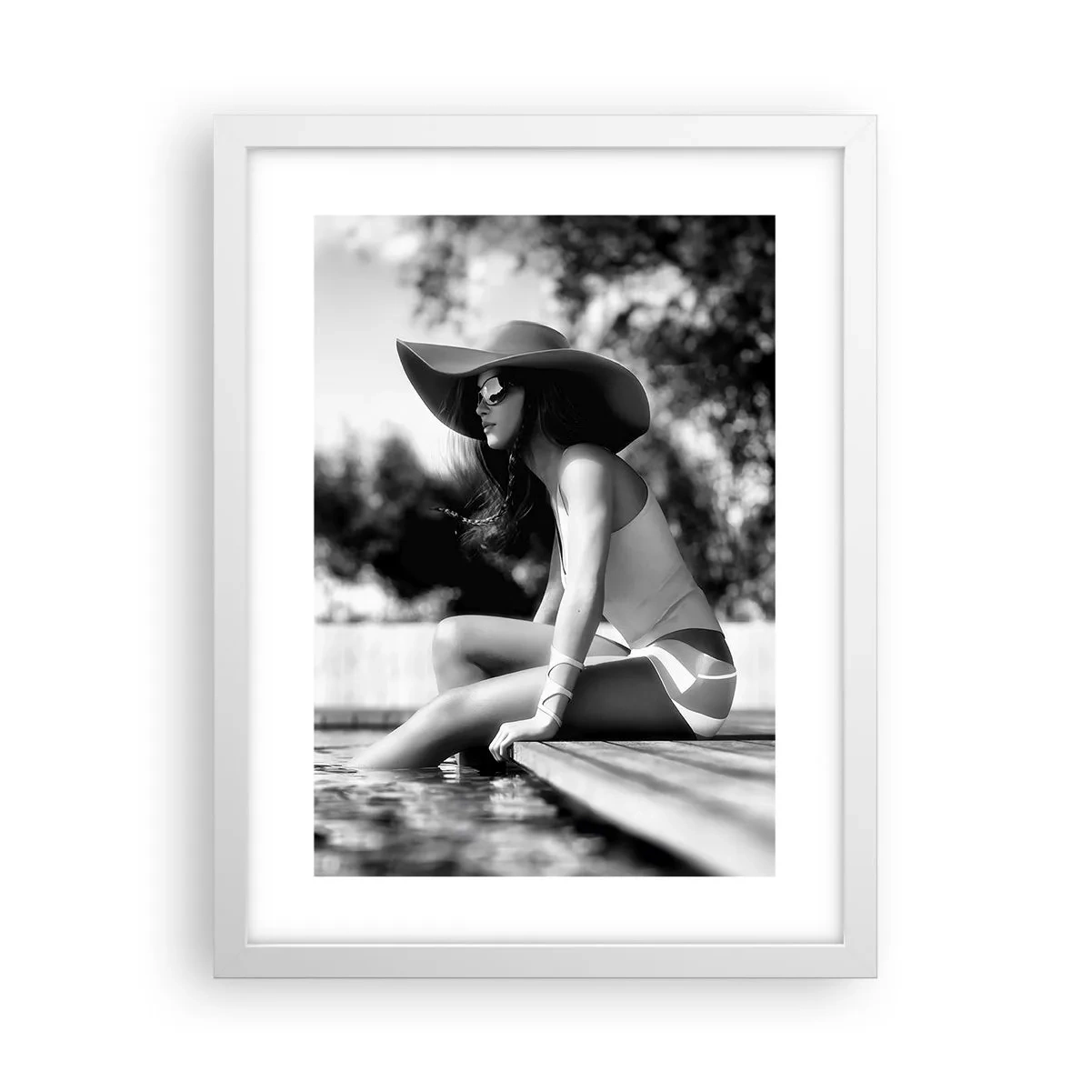 Poster in einem weißen Rahmen - Sommertraum - 30x40 cm