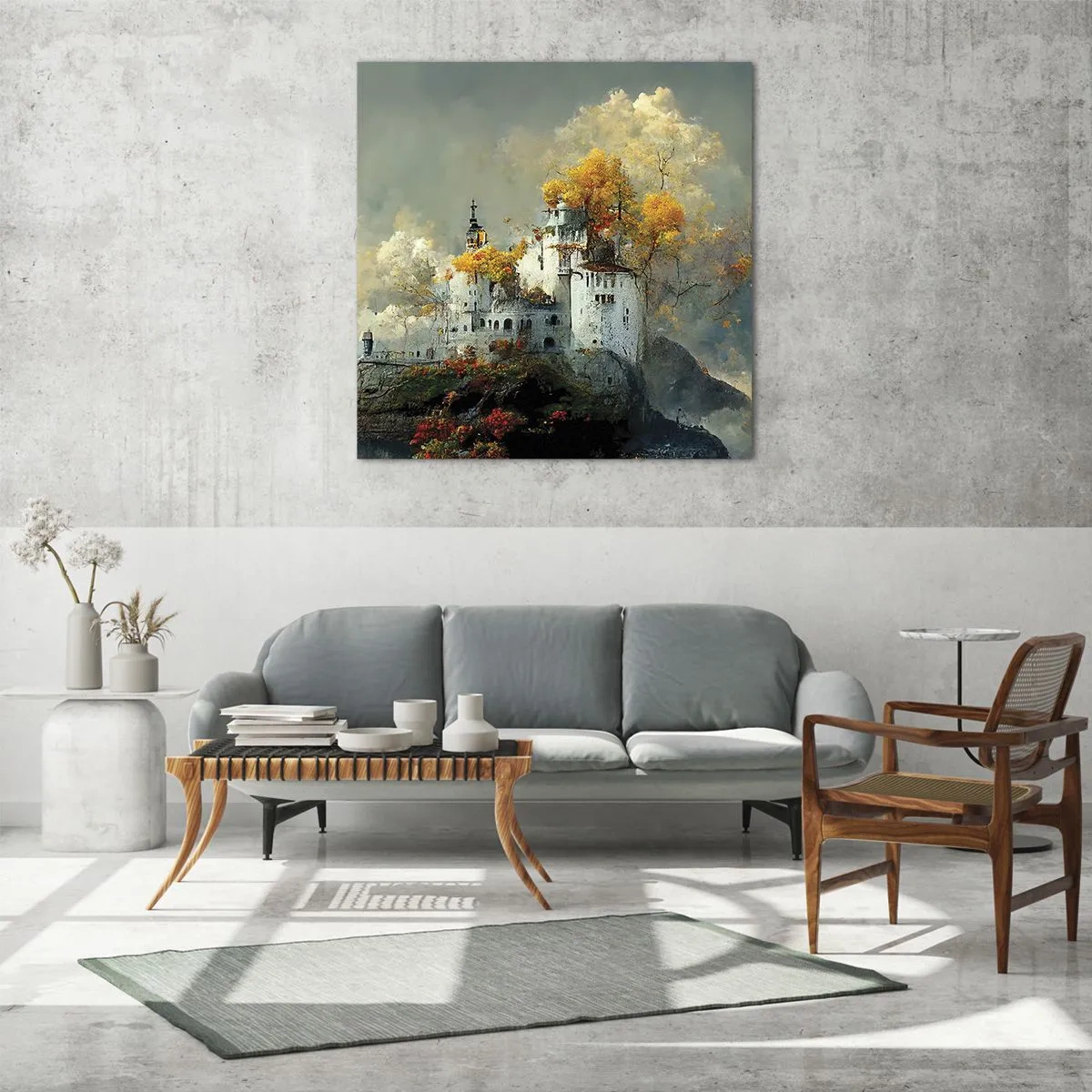 Glasbild - Bild auf glas - Beginn einer romantischen Geschichte - 60x60 cm