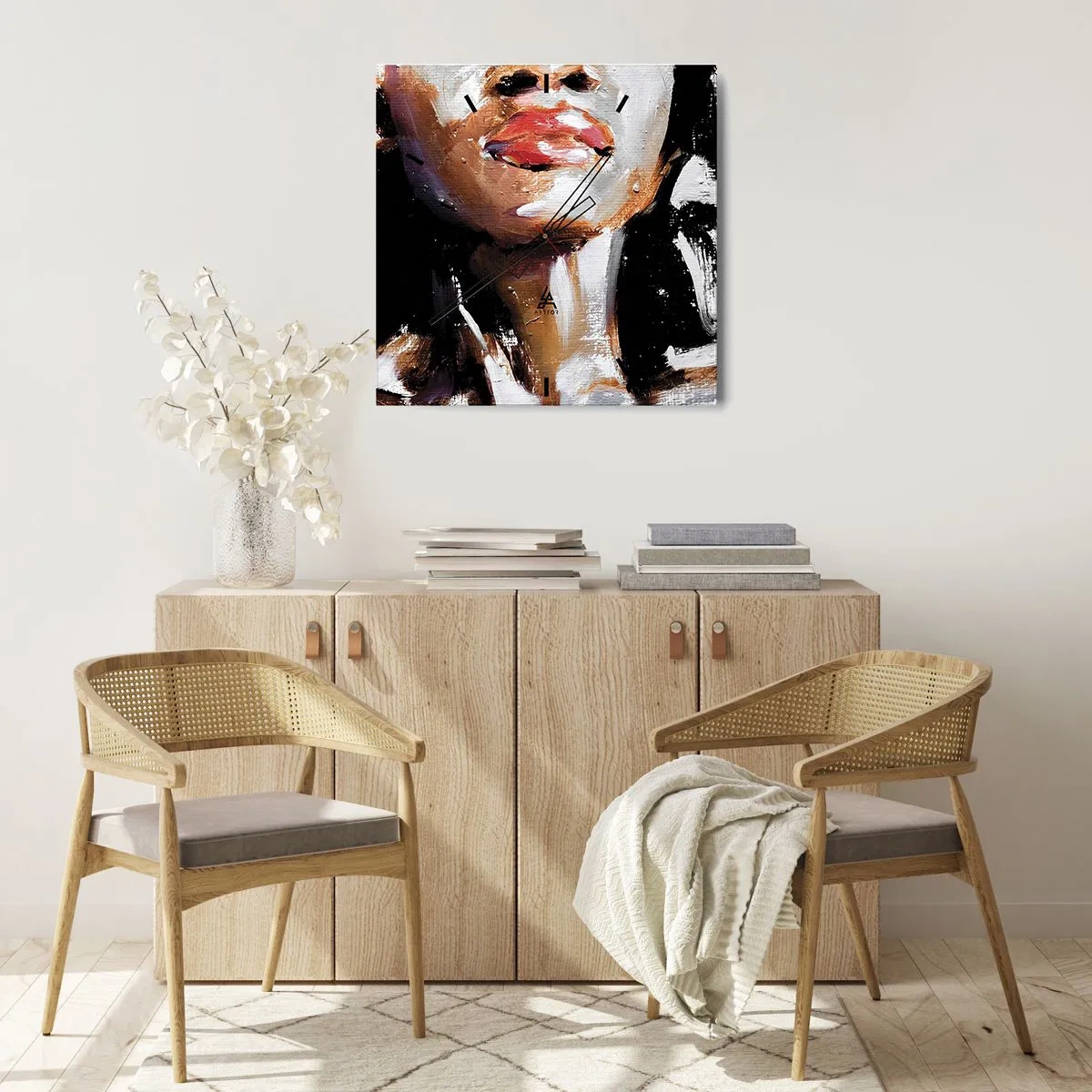 Wanduhr - Glasuhr - Stolz ohne Vorurteile - 30x30 cm