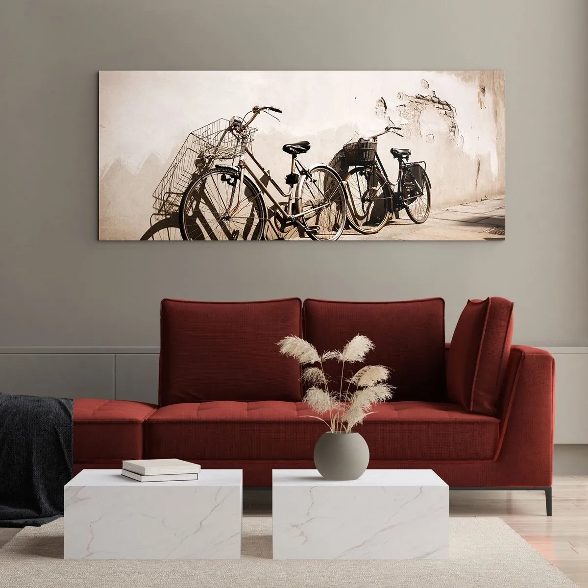 Glasbild - Bild auf glas - Der unvergessliche Charme der Vergangenheit - 100x40 cm