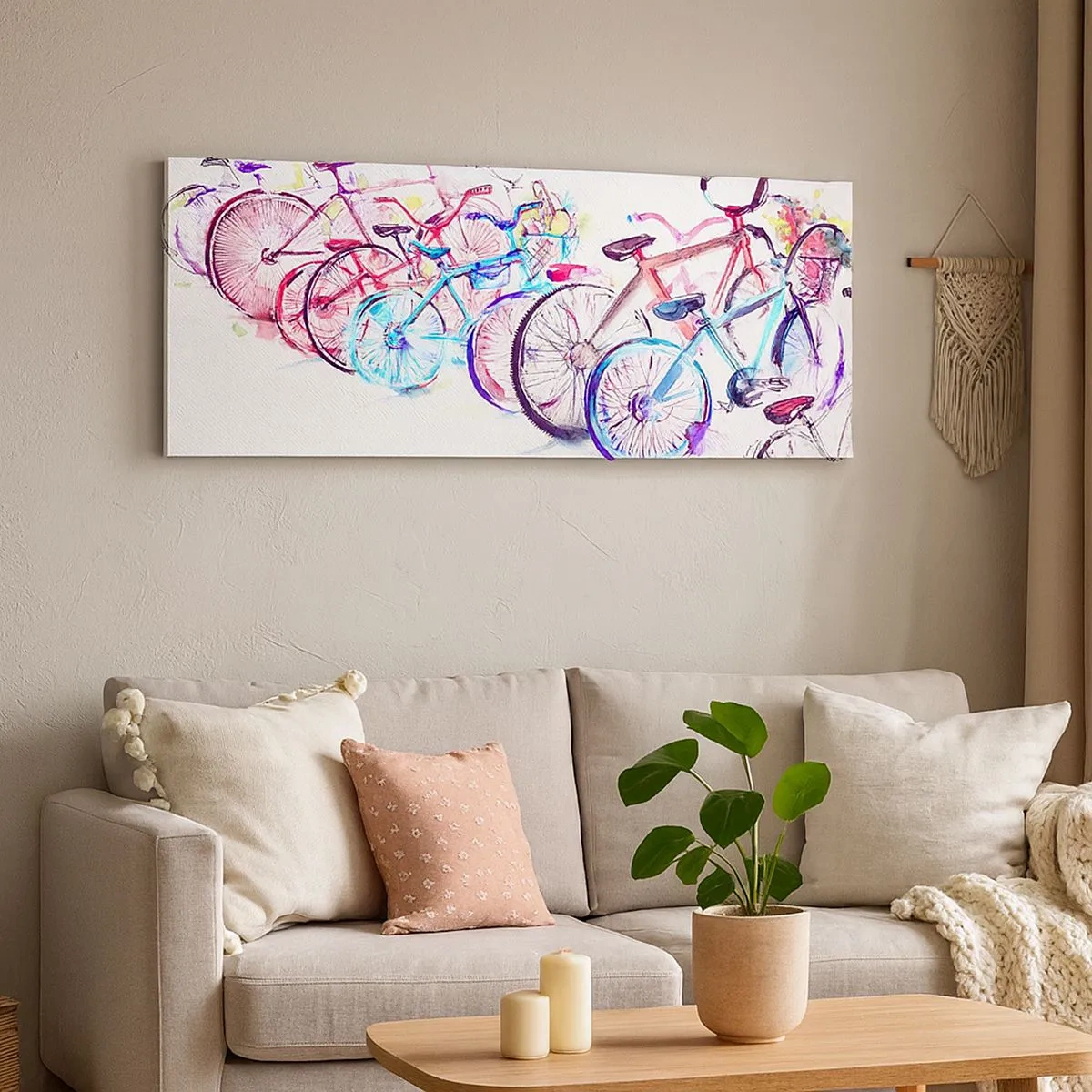 Bild auf Leinwand - Leinwandbild - Kongress des Antimoto-Clubs - 100x40 cm