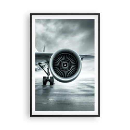 Poster in einem schwarzem Rahmen - Die Macht ist da! - 61x91 cm