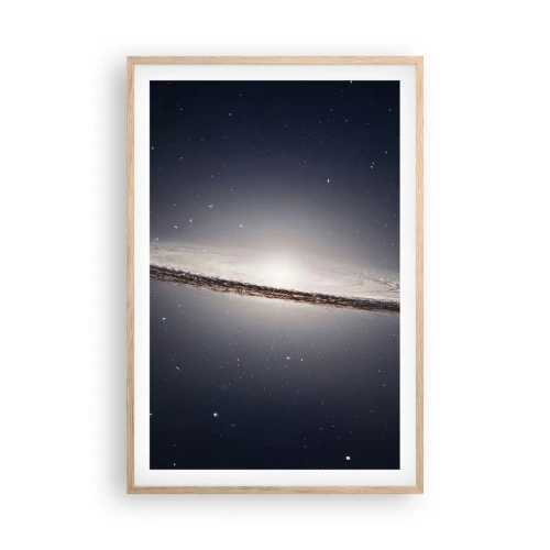 Poster in einem Rahmen aus heller Eiche - Vor langer Zeit in einer weit entfernten Galaxie ... - 61x91 cm
