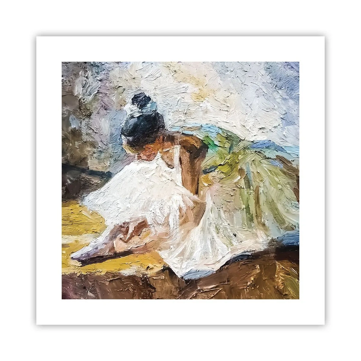 Poster - Aus einem Gemälde von Degas - 40x40 cm