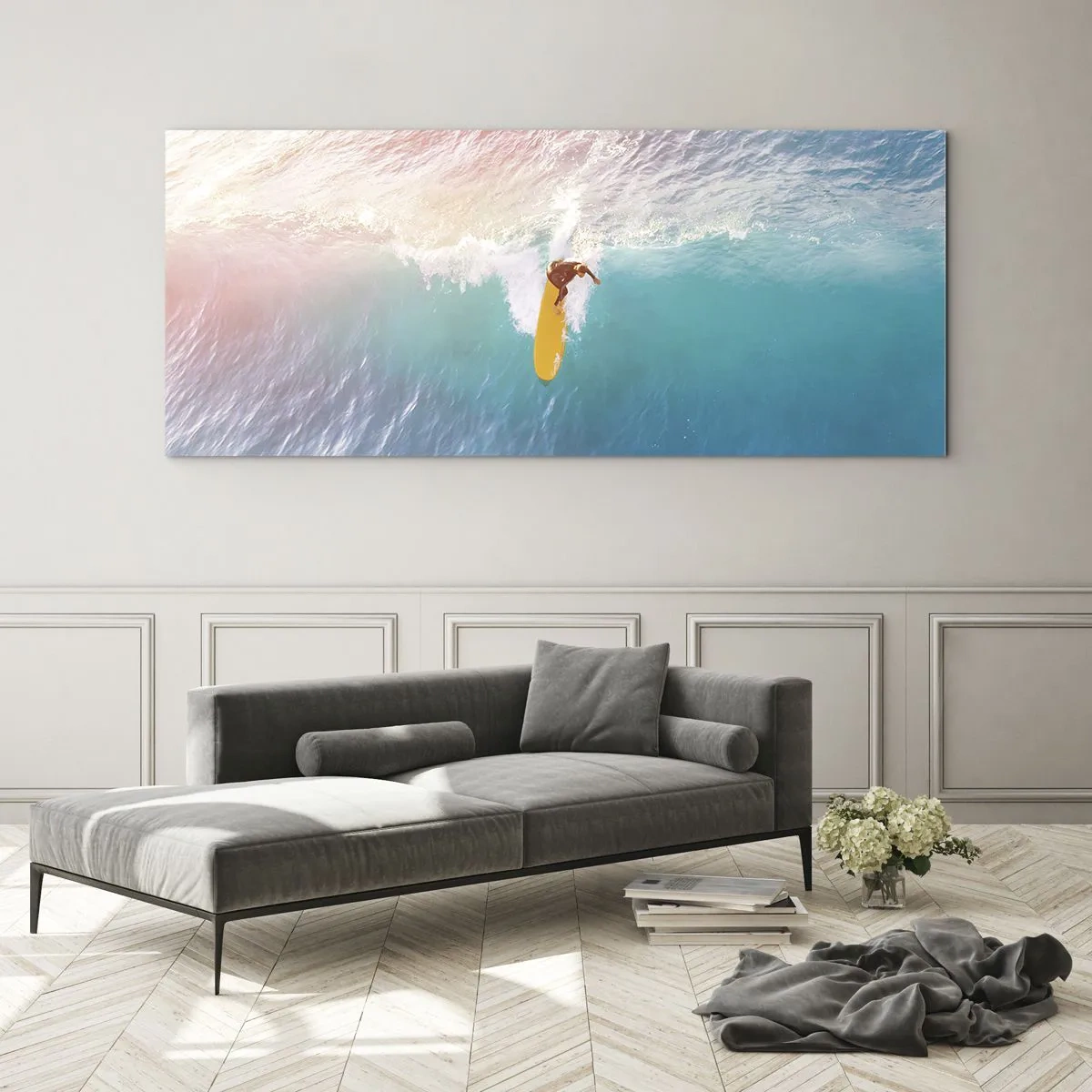 Glasbild - Bild auf glas - Der Ozeanreiter - 100x40 cm