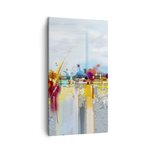 Bild auf Leinwand - Leinwandbild - Freudenbrücke über den Fluss des Lebens - 45x80 cm