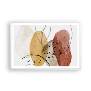 Poster in einem weißen Rahmen - Wie leichte, transparente Luft - 91x61 cm