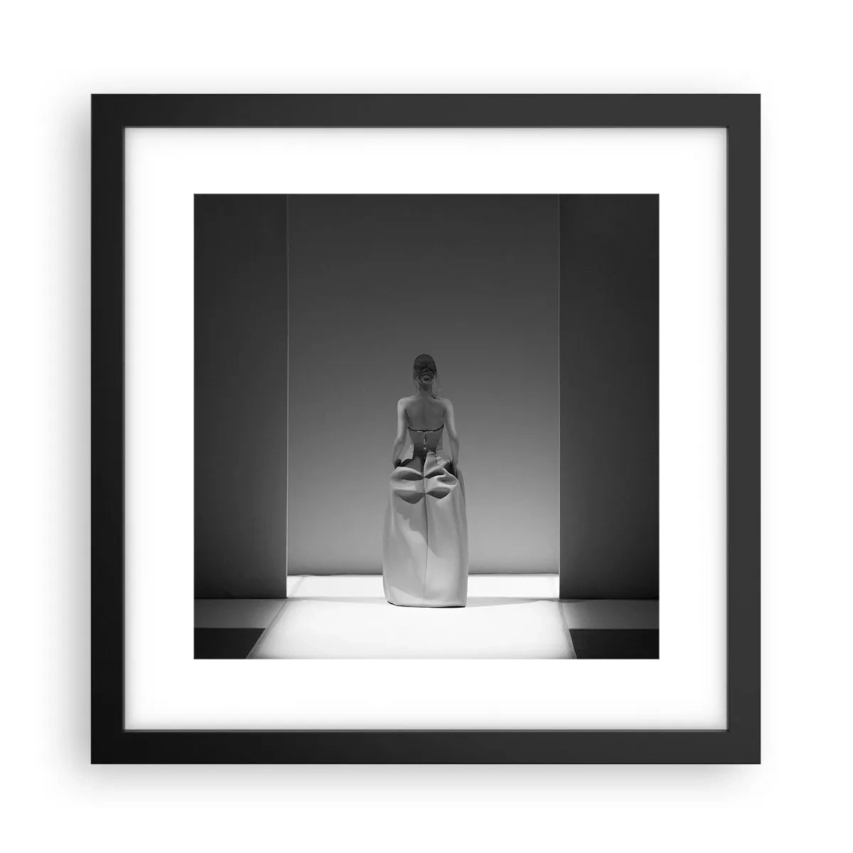 Poster in einem schwarzem Rahmen - Raffinierte Einfachheit - 30x30 cm