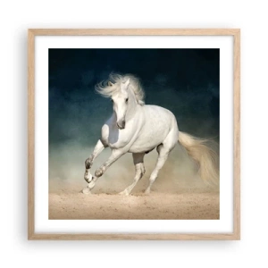 Poster in einem Rahmen aus heller Eiche - Freiheit in ihrem reinen Zustand - 50x50 cm