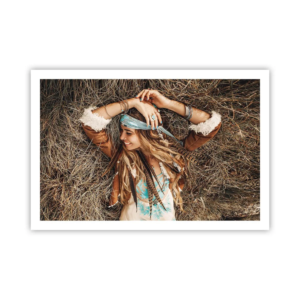 Poster - Auf dem Weg in den Sommer der Liebe - 91x61 cm