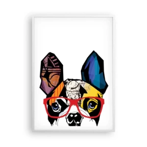 Poster in einem weißen Rahmen - Intellektuelle - 70x100 cm