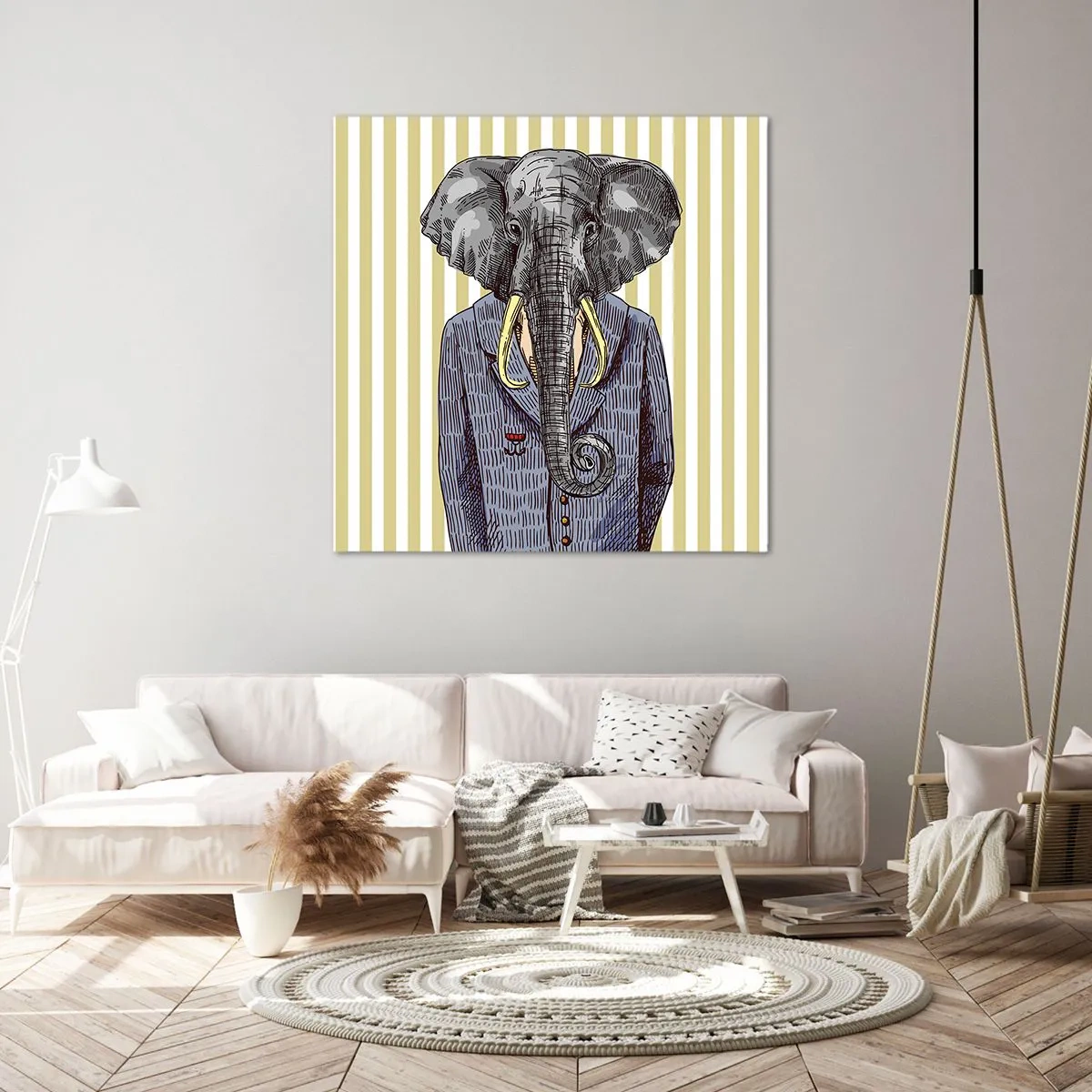 Bild auf Leinwand - Leinwandbild - Von Natur aus elegant - 50x50 cm