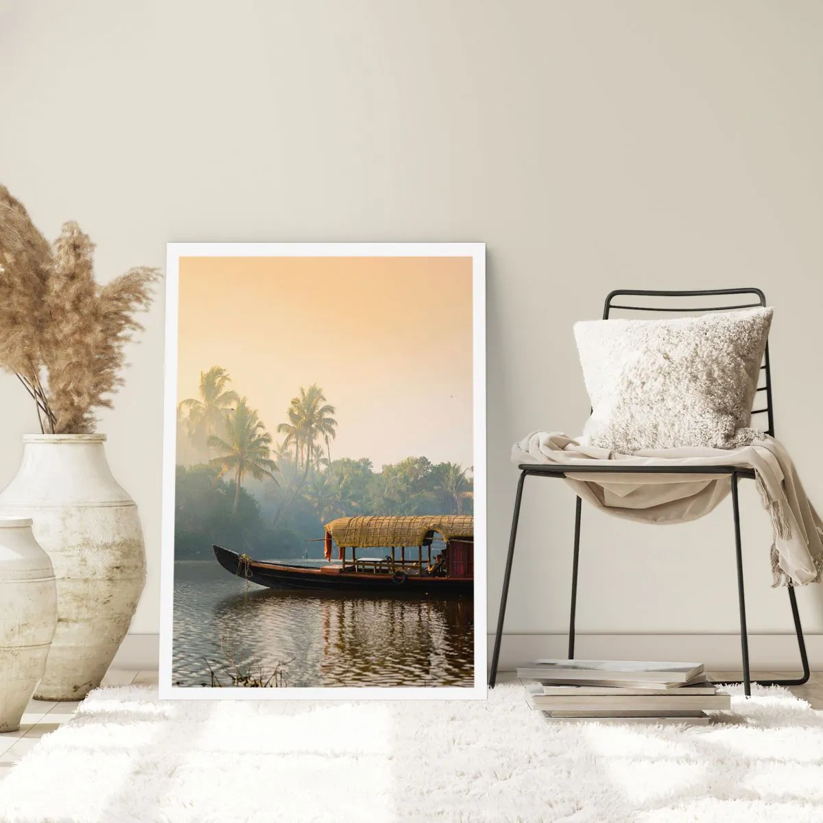 Poster - Haus am Fluss - 70x100 cm