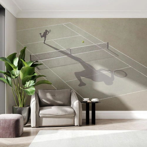 Fototapete Premium Canvas - Überwinde dich selbst - Tennis, Gerichte, Sport - 250x175 cm