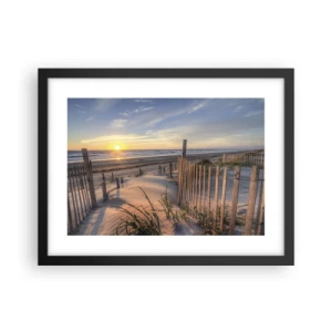 Poster in einem schwarzem Rahmen - Schein und Schatten des Windes - 40x30 cm