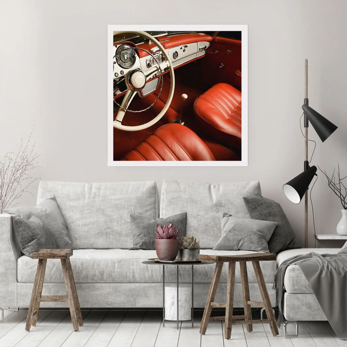 Poster - Luxus im Vintagestil - 40x40 cm