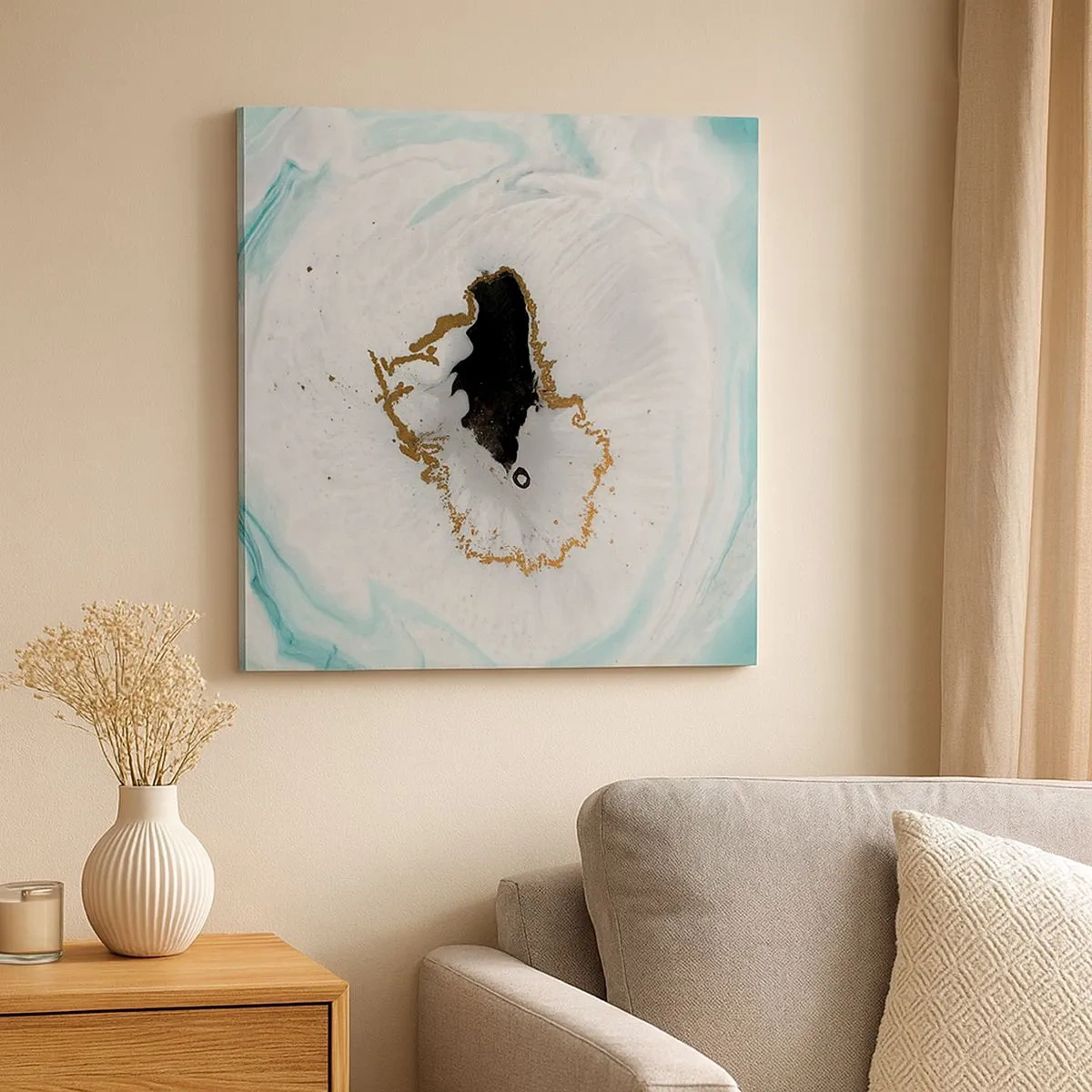 Bild auf Leinwand - Leinwandbild - Nach Innen eindringen - 30x30 cm