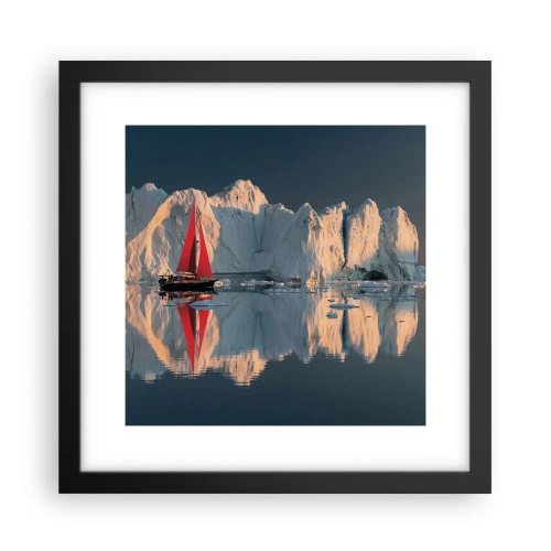 Poster in einem schwarzem Rahmen - Am Rande der Welt - 30x30 cm