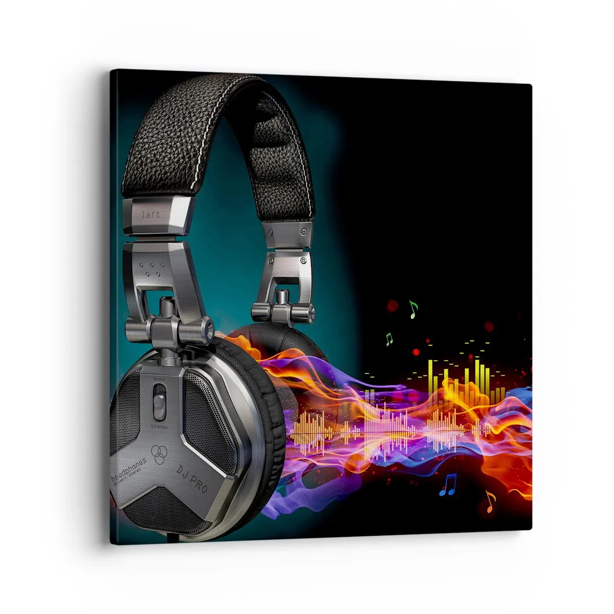 Bild auf Leinwand - Leinwandbild - Feuer der Musik - 40x40 cm