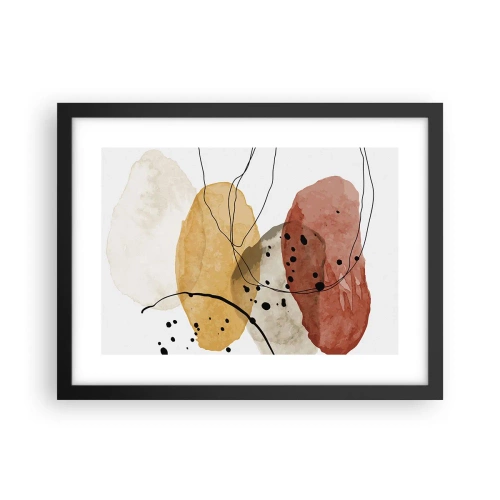 Poster in einem schwarzem Rahmen - Wie leichte, transparente Luft - 40x30 cm