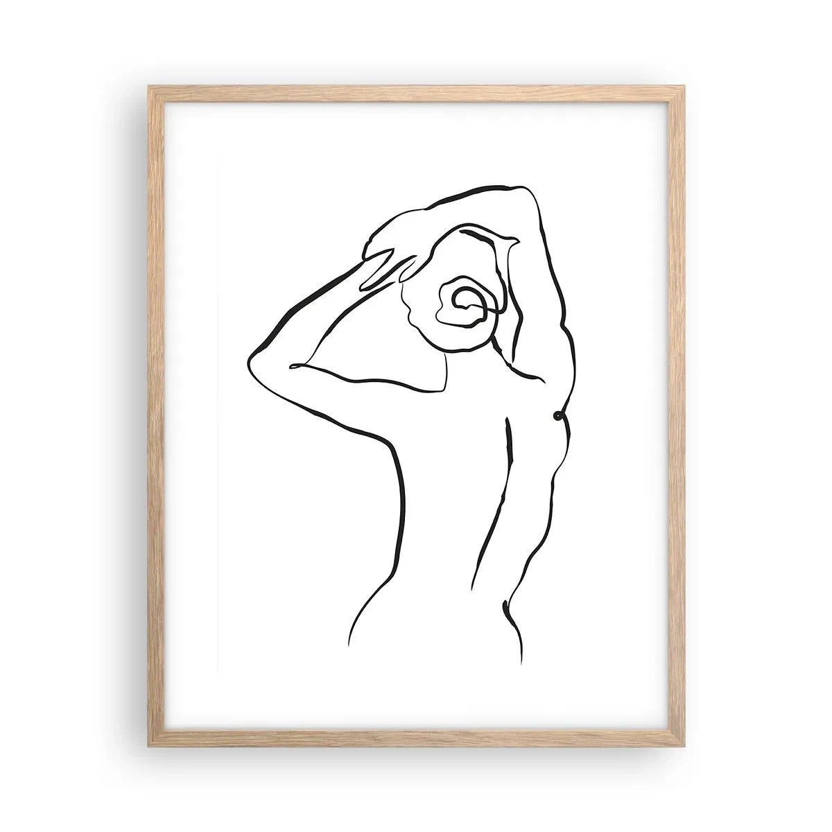 Poster in einem Rahmen aus heller Eiche - Morgenakte - 40x50 cm