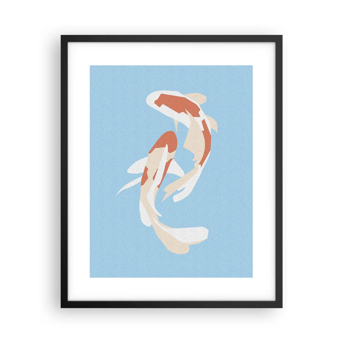 Poster in einem schwarzem Rahmen - Spontanes Synchronschwimmen - 40x50 cm