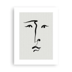 Poster - Porträt mit einer Zeile - 30x40 cm