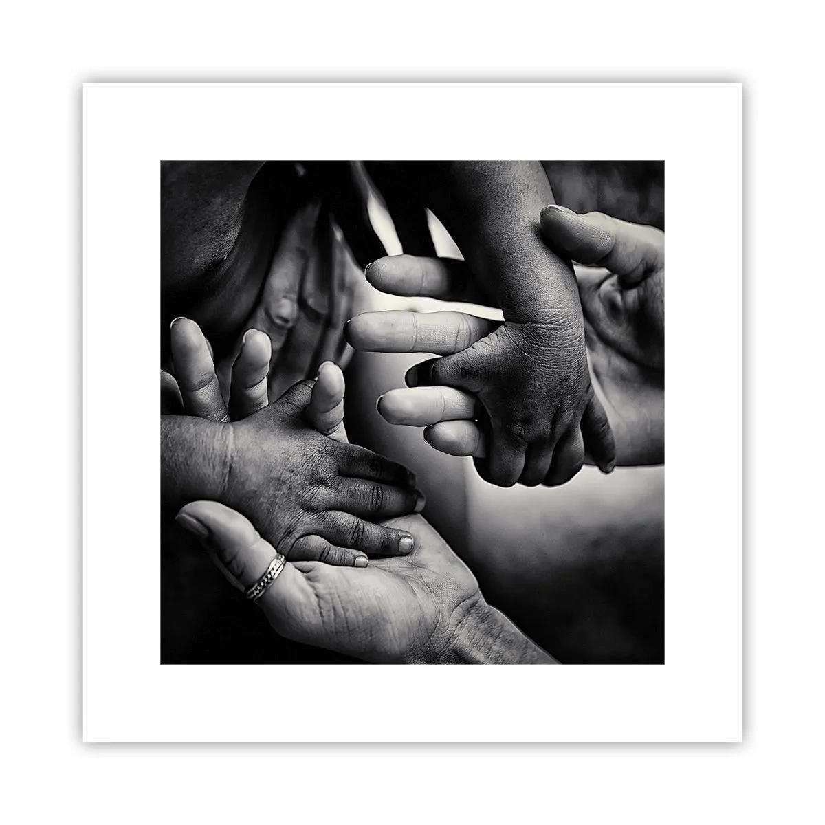Poster - Mensch sein - 30x30 cm