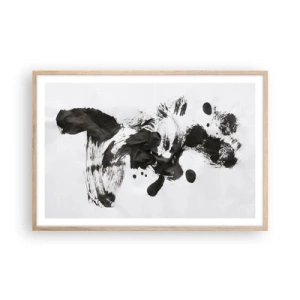 Poster in einem Rahmen aus heller Eiche - Obwohl das Wahnsinn ist, steckt darin eine Methode? - 91x61 cm