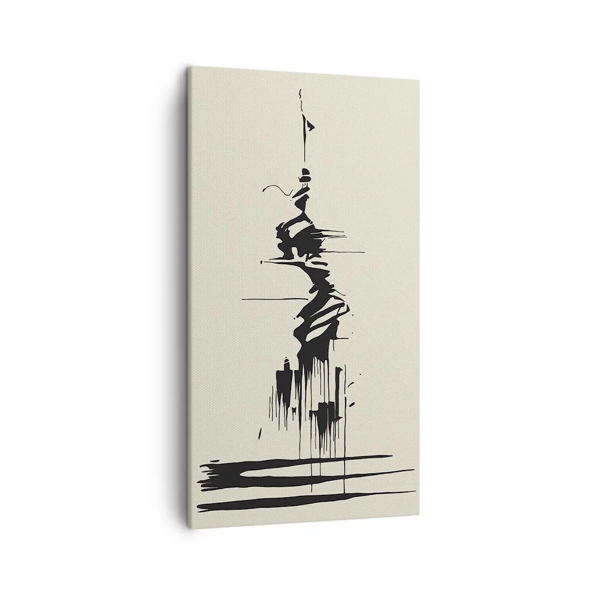 Bild auf Leinwand - Leinwandbild - Hastige Abstraktion - 45x80 cm