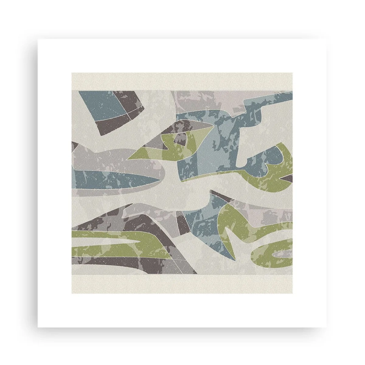 Poster - Komposition hinter dem Glas - 30x30 cm