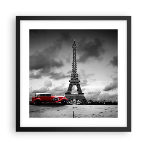 Poster in einem schwarzem Rahmen - Vor nicht allzu langer Zeit in Paris - 40x40 cm