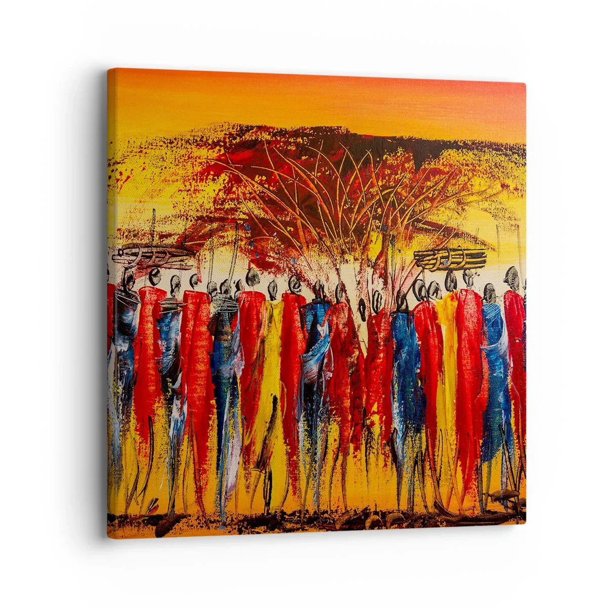 Bild auf Leinwand - Leinwandbild - Dort, dort, dort gehen sie - 30x30 cm