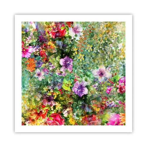 Poster - In Blumen für das Verderben - 60x60 cm