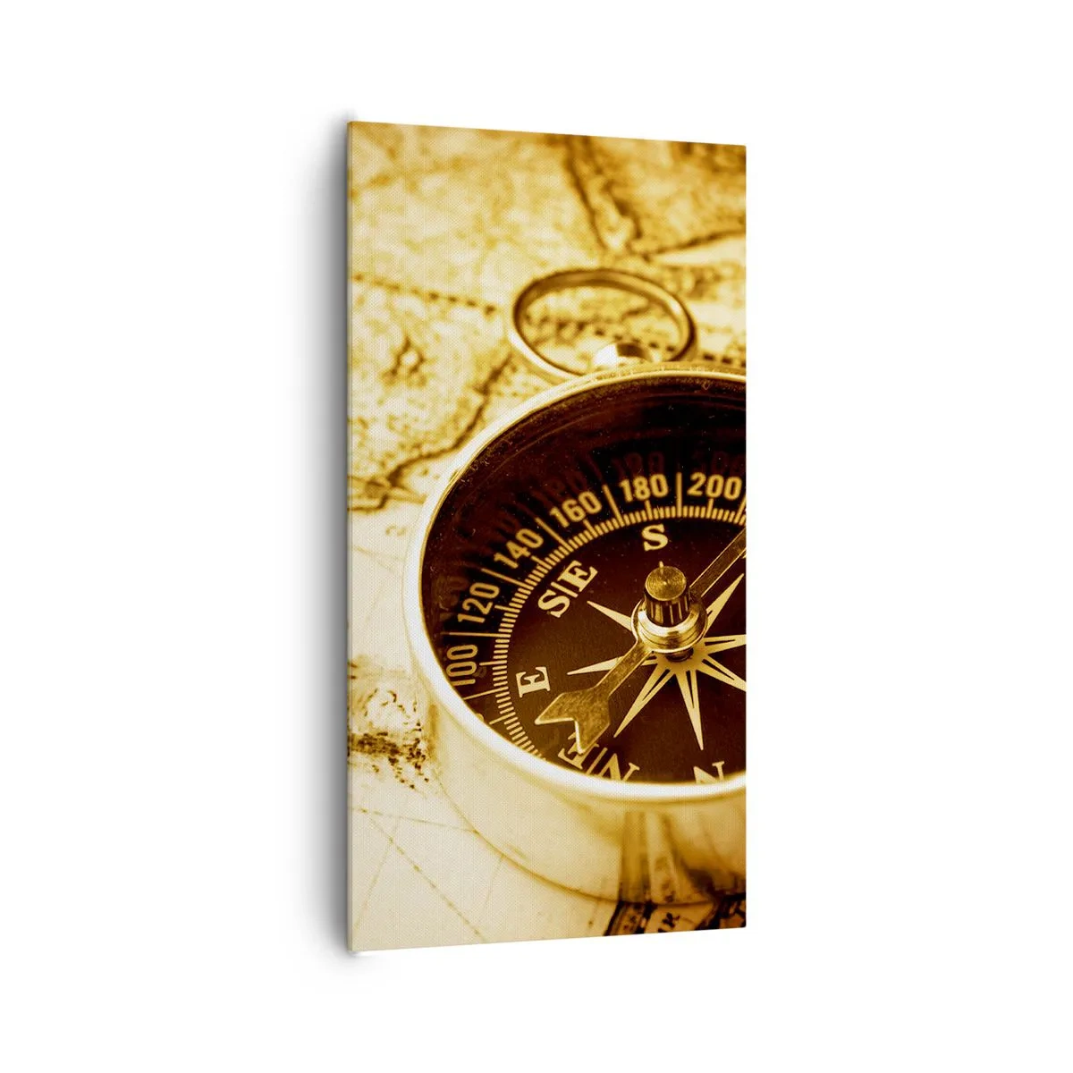 Bild auf Leinwand - Leinwandbild - Ost oder West? - 65x120 cm