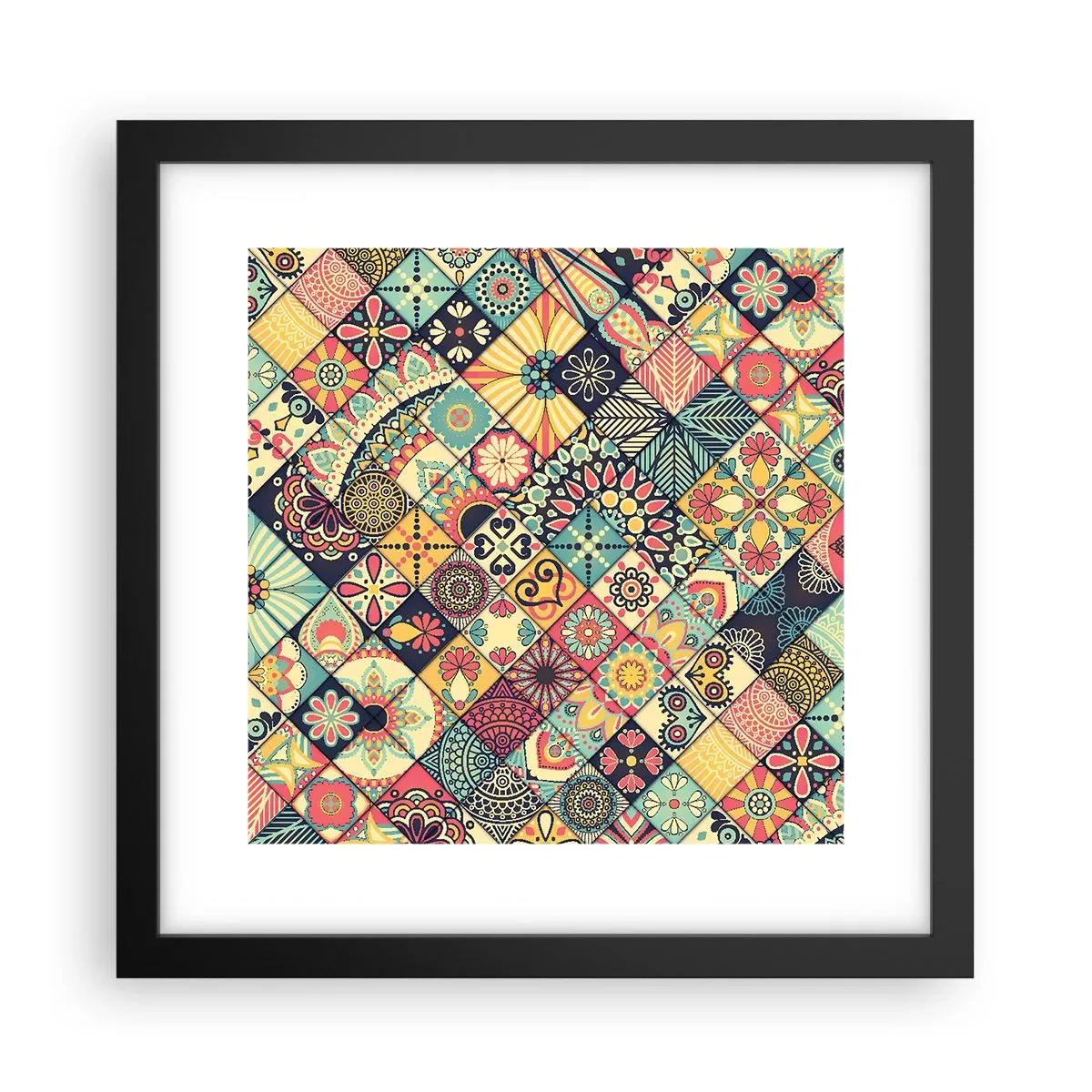 Poster in einem schwarzem Rahmen - marokkanische Atmosphäre - 30x30 cm