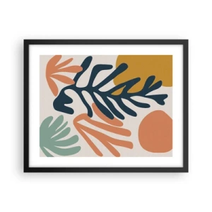 Poster in einem schwarzem Rahmen - Korallenmeere - 50x40 cm