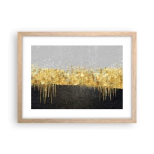 Poster in einem Rahmen aus heller Eiche - Nach innen und nach oben - 40x30 cm