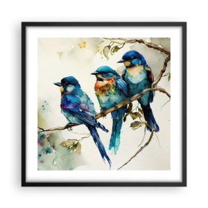 Poster in einem schwarzem Rahmen - War er beleidigt? - 50x50 cm