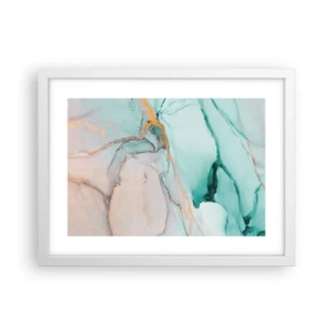 Poster in einem weißen Rahmen - Ein Tanz der Formen und Farben - 40x30 cm