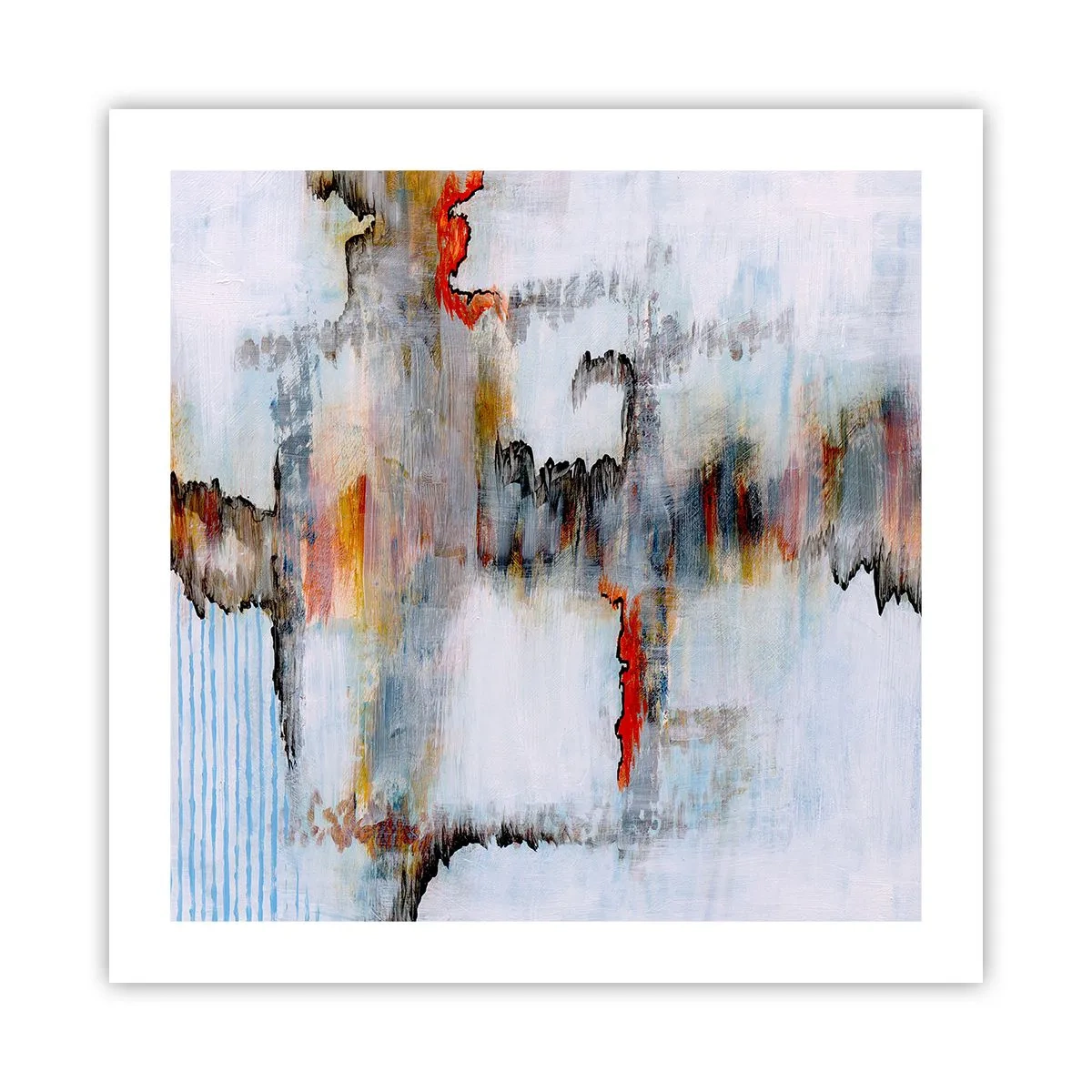 Poster - Ein Stock auf dem Wasser - 50x50 cm