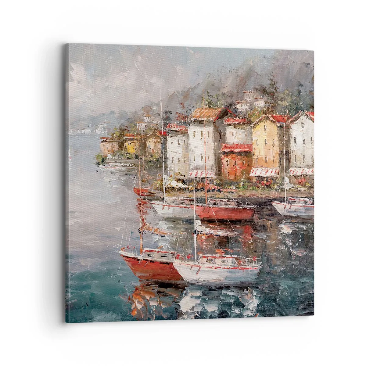 Bild auf Leinwand - Leinwandbild - Romantische Oase - 70x70 cm