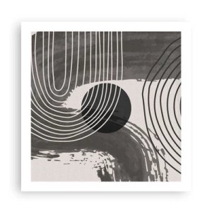 Poster - Oval gewinnt - 60x60 cm