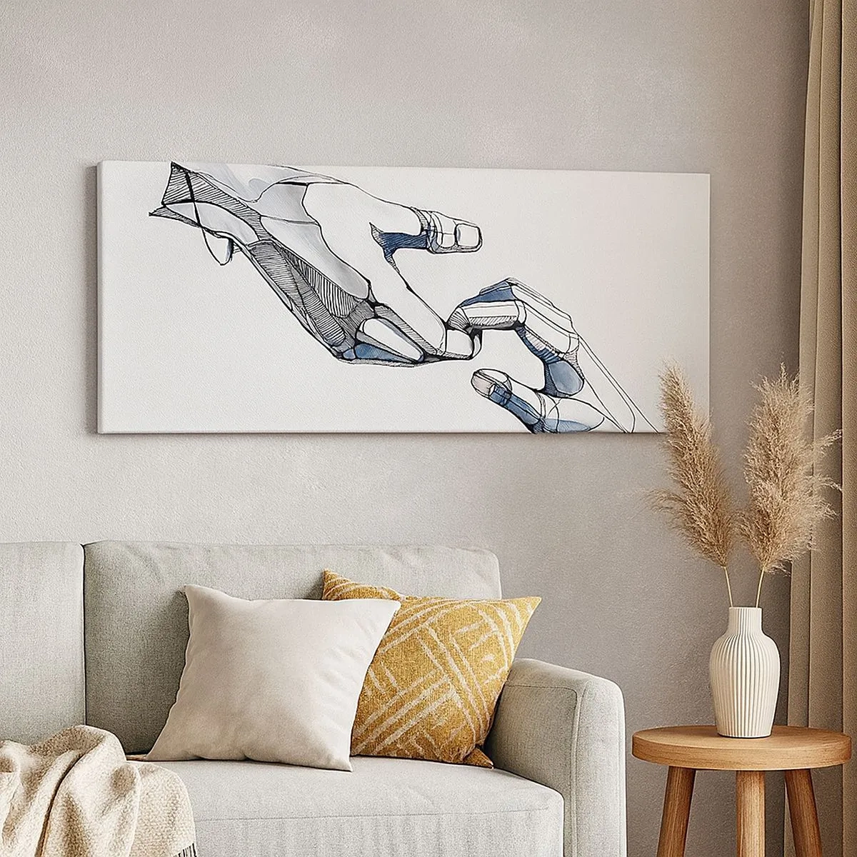 Bild auf Leinwand - Leinwandbild - Eine gute Geste - 100x40 cm