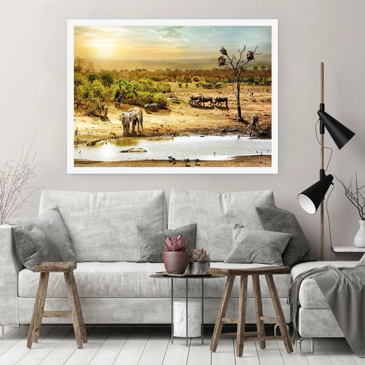 Poster - Ein Fluss floss aus Eden ... - 91x61 cm