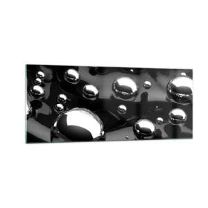 Glasbild - Bild auf glas - Aus der schwarzen Wassertiefe - 100x40 cm